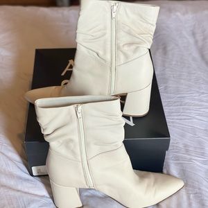 White boots from Naturalizer